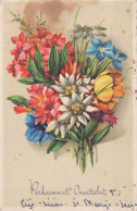 FLOWERS Vintage Postcard CPSMPF #PKG022.GB - Flores