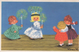 CHILDREN CHILDREN Scene S Landscapes Vintage Postcard CPSMPF #PKG585.GB - Scènes & Paysages