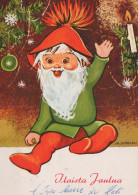 SANTA CLAUS Happy New Year Christmas Vintage Postcard CPSM #PBL284.GB - Santa Claus