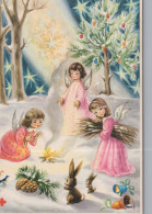 ANGE NOËL Vintage Carte Postale CPSM #PAG986.FR - Angels