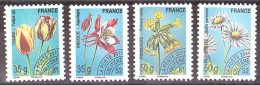 France - 2011 - Préoblitérés N° 259 à 262 - Neufs ** - Fleurs - 1989-2008