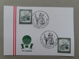 Österreich Pro Juventute - Mit Sonderstempel 24. Juni 1988Trausdorf An Der Wulka, Papst Johannes Paul II. (Nr.987) - Sonstige & Ohne Zuordnung