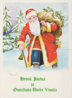 WEIHNACHTSMANN SANTA CLAUS WEIHNACHTSFERIEN Vintage Postkarte CPSM #PAK825.DE - Santa Claus