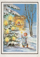 ENGEL WEIHNACHTSFERIEN Feiern & Feste Vintage Ansichtskarte Postkarte CPSM #PAH742.DE - Anges