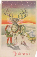 PÈRE NOËL Bonne Année Noël Vintage Carte Postale CPSMPF #PKG325.FR - Santa Claus