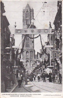 481882Utrecht, Lustrumfeesten 1911 25 Juni – 2 Juli 1911. Versierde Zadelstraat (diverse Vouwen)  - Utrecht