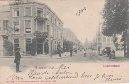 481887Utrecht, Donderstraat 1900. (links En Rechtsonder Een Vouw, Zie Achterkant) - Utrecht