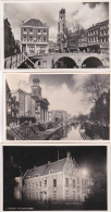 481897Utrecht, Paushuizen, Oude Gracht 2x. (3 Foto Kaarten) - Utrecht