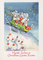 Bonne Année Noël Vintage Carte Postale CPSM #PBN032.FR - Año Nuevo