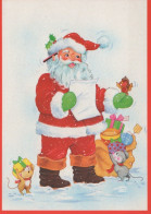 BABBO NATALE Natale Vintage Cartolina CPSM #PAJ512.IT - Santa Claus
