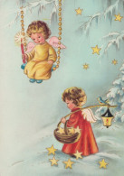 ANGELO Buon Anno Natale Vintage Cartolina CPSM #PAH929.IT - Anges