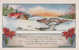 Neujahr Weihnachten Vintage Ansichtskarte Postkarte CPSMPF #PKD155.DE - Anno Nuovo