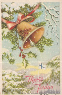 Neujahr Weihnachten BELL Vintage Ansichtskarte Postkarte CPSMPF #PKD527.DE - Nouvel An