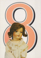 ALLES GUTE ZUM GEBURTSTAG 8 Jährige MÄDCHEN KINDER Vintage Postal CPSM #PBT912.DE - Cumpleaños