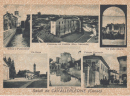 CAVALLERLEONE-CUNEO-SALUTI DA..-MULTIVEDUTE- CARTOLINA  VIAGGIATA  2-3-1940 - Cuneo