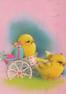 OSTERN HUHN EI Vintage Ansichtskarte Postkarte CPSM #PBP218.DE - Pâques