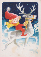 Neujahr Weihnachten KINDER Vintage Ansichtskarte Postkarte CPSM #PBM184.DE - Nieuwjaar