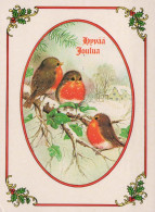 Neujahr Weihnachten VOGEL Vintage Ansichtskarte Postkarte CPSM #PBM587.DE - Anno Nuovo