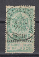 COB 56 Oblitération Centrale BRAINE-L'ALLEUD - 1893-1907 Wapenschild