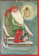 WEIHNACHTSMANN SANTA CLAUS Neujahr Weihnachten Vintage Ansichtskarte Postkarte CPSM #PBL289.DE - Kerstman