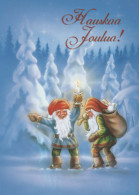 Neujahr Weihnachten GNOME Vintage Ansichtskarte Postkarte CPSM Unposted #PBA588.DE - Nieuwjaar