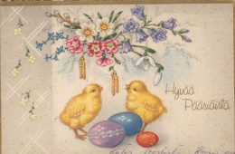 PASQUA POLLO UOVO Vintage Cartolina CPA #PKE414.IT - Easter