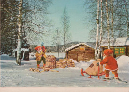 Buon Anno Natale GNOME Vintage Cartolina CPSM #PBB037.IT - New Year