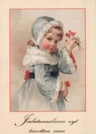 Buon Anno Natale BAMBINO Vintage Cartolina CPSM #PAY234.IT - New Year