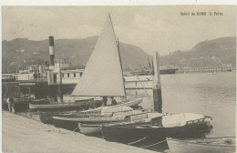 COMO SALUTI -IL PORTO BARCHE BATTELLO -VIAGG.1907 - Como