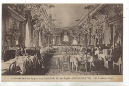 Paris 18 ème Arr (75) : La Grande Salle Des Soupers Du Restaurant Lajunie De Montmartre Rue Pigalle En 1924 PF - Distrito: 18