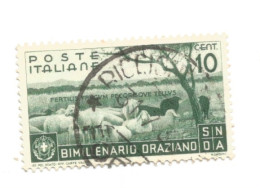 (REGNO D'ITALIA) 1936, BIMILLENARIO ORAZIANO CON POSTA AEREA - Serie Di 13 Francobolli Usati, Annulli Da Periziare - Oblitérés