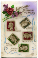 CPA Brillante * Ecrite * LANGAGE Du NOUVEAU TIMBRE ( Pasteur Années 1920 ) - Postzegels (afbeeldingen)