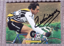 Autographe Jean François Rodriguez Renault Gitane - Ciclismo