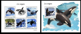 Guinea  2023 Orcas. (311) OFFICIAL ISSUE - Delfini