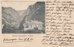 Norvège Carte Postale Hôtel Stalheim Pour L'Alsace 1901 - Norvège