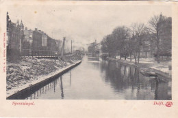 482214Delft, Spoorsingel. Rond 1900. (zie Hoeken En Randen) - Delft