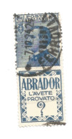 (REGNO D'ITALIA) 1924-1925, PUBBLICITARIO ABRADOR, 25c - 1 Francobollo Usato (CAT. SASSONE N.4) - Publicity