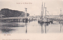 4822159Den Helder, Gezicht Op De Nieuwe Brug. Rond 1900. (minuscule Vouwen In De Hoeken) - Den Helder