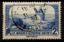 FRANCE    -   1935 .   Y&T N° 311 Oblitéré.    Le Moulin D' Alphonse Daudet. - Usados