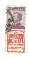 (REGNO D'ITALIA) 1924-1925, PUBBLICITARIO TANTAL, 50c - 1 Francobollo Usato (CAT. SASSONE N.18) - Reclame