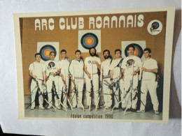 CP - Tir à L'arc Club Roannais équipe 1990 - Tir à L'Arc