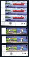 RC 27506 ILE DE MAN COTE 15€ N° 367 / 370 X 3 Ex EUROPA 1988 TRANSPORTS ET COMMUNICATIONS NEUF ** MNH TB - 1988