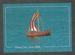 VIKING LINE Anno 1059... - VIKING LINE Shipping Company Marketing Postcard - - Autres & Non Classés