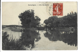 60 Compiegne - L'ile Des Bains - Peniche - Compiegne