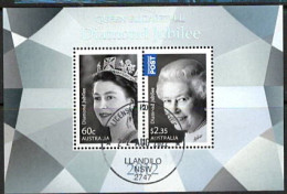 2012  Australia  QEII Diamond Jubilee Miniature Sheet M/S . Fine Used. - Blocks & Sheetlets