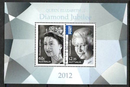 2012  Australia  QEII Diamond Jubilee Miniature Sheet M/S . Fine Used. - Blocks & Kleinbögen