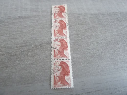 Liberté De Gandon - 10 C. - Yt 2179 - Rouge-brun - Quadruple Oblitérés - Année 1982 - - 1982-1990 Vrijheid Van Gandon