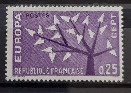 France Yvert 1358** Année 1962 MNH. - Unused Stamps