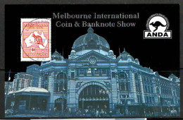 2013  Australia.  Melbourne ANDA Coin And Bank Note Show Miniature Sheet M/S.   Fine Used. - Blocks & Kleinbögen