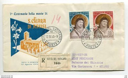 Vaticano - S. Chiara Su Busta Venetia Racc. - FDC